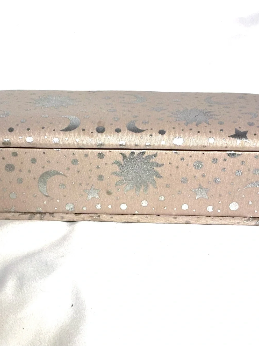 Gold and Beige Celestial Jewelry Box
